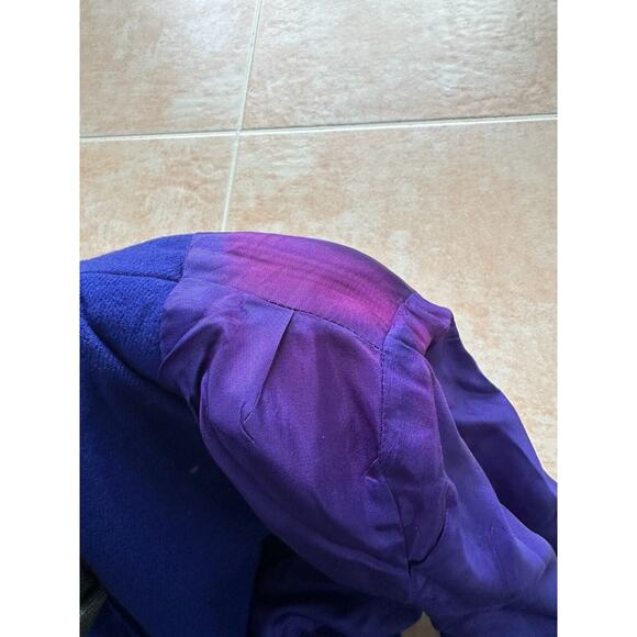 Stephanie Andrews Pure wool blue‎ vintage Blazer Women Size 6 - Picture 10 of 10